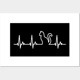 My Heart Beats for Cats Posters and Art